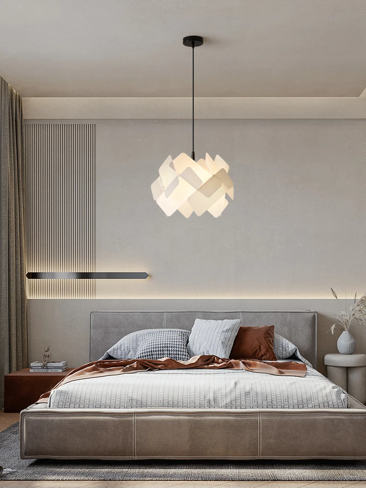 

Nordic simple bedroom chandelier bedside dining room table lamp designer modern art lamps fixture chandelier