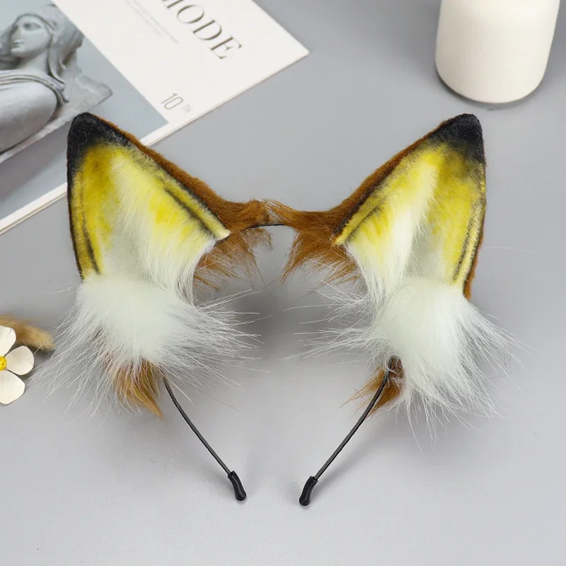 Sexy Wolf Ears Headband Anime Fox Ears Headdress Hair Cosplay Accessories JK Girl Halloween Party Cosplay Props Hairpin Headwear