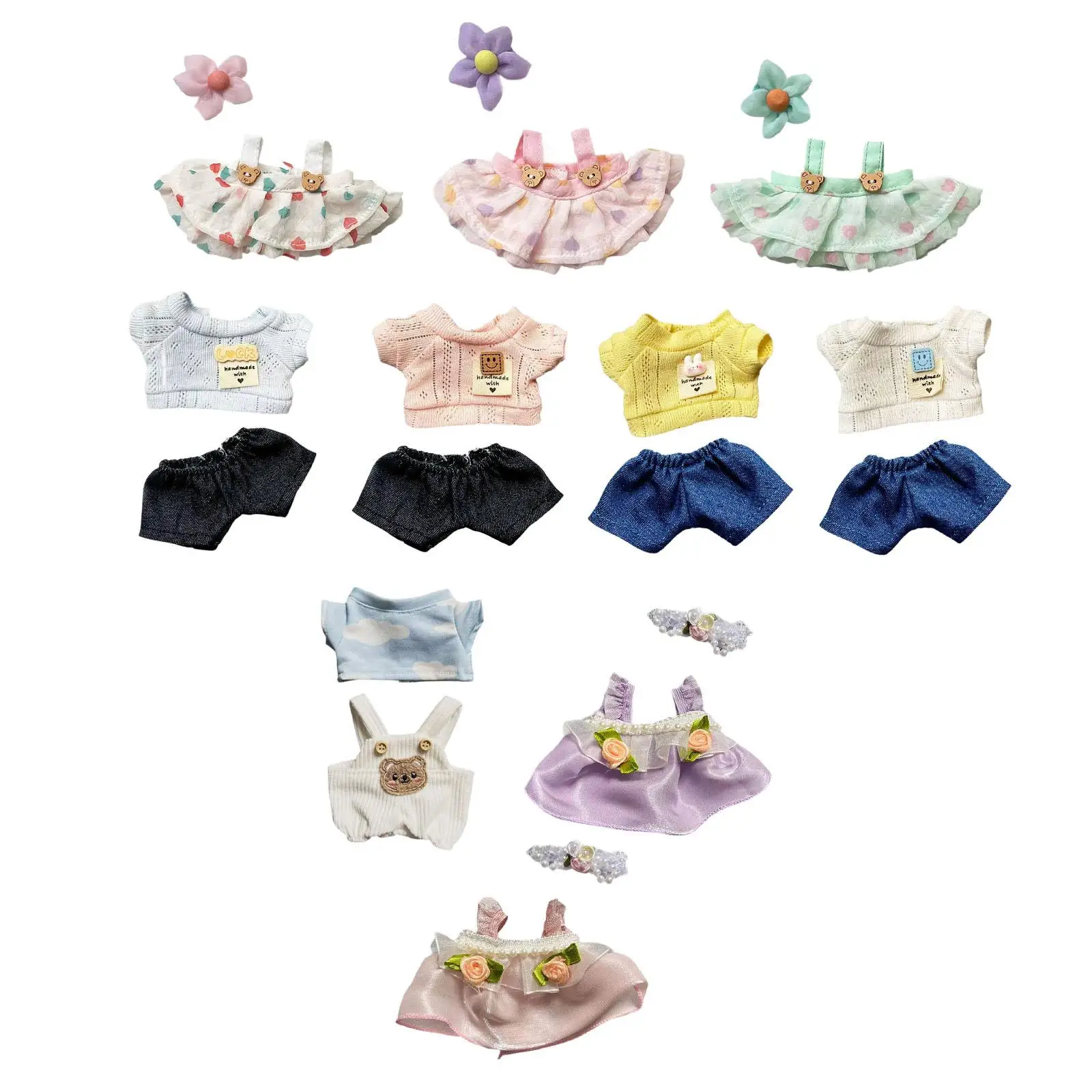Mini Doll Clothes Doll Dress Outifits Stylish Comfortable Creative Costumes