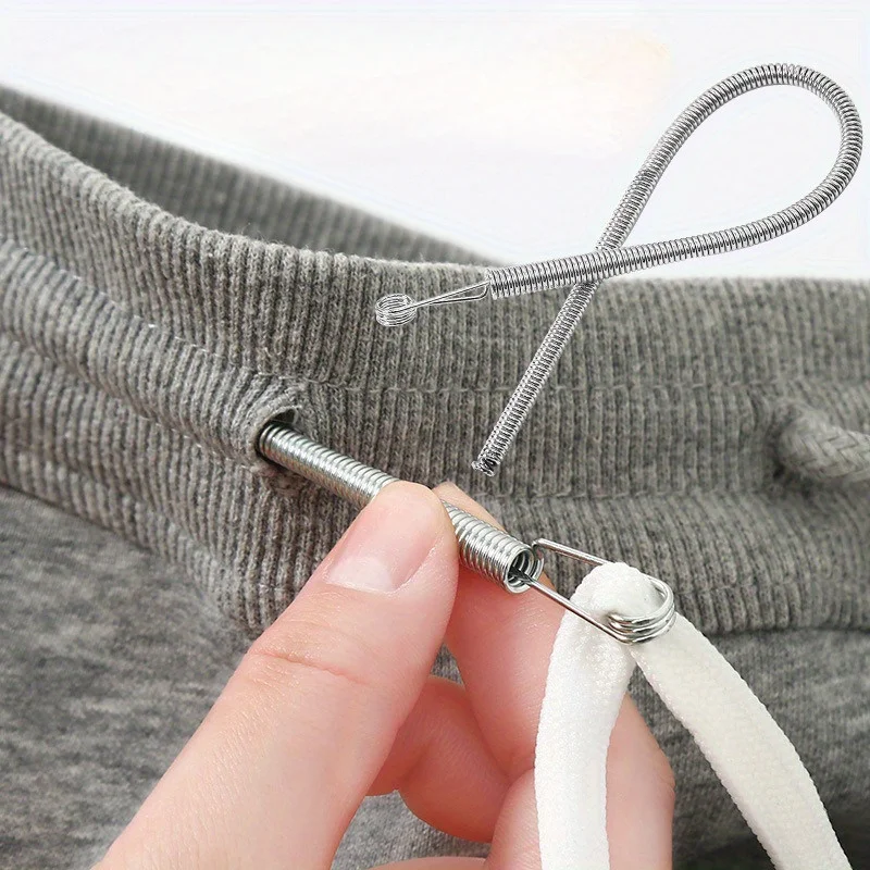 1/3 Pcs Cord Threading Tool, Bendable, Multi-purpose Elastic Waistband Cord, Webbing, Accessory, Spring Eyelet Tool