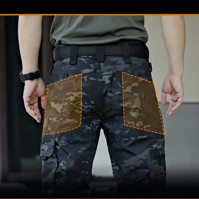 1 Taktische Hose Herren Cargo-Hose Multi-Taschen Wasserdichte Hose Camping-Jagdbekleidung Herbst Outdoor-Arbeitskleidung Wander-Arbeitskleidung – Detail 14