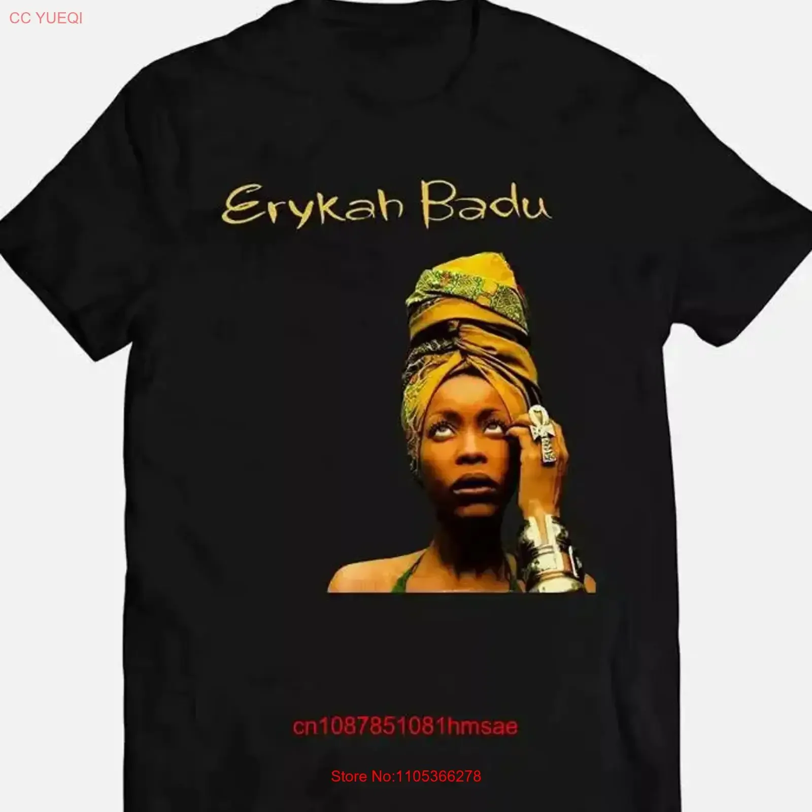 New Erykah Badu T shirt All Size vintage Washed streetwear Comfortable designer clothes Casual graphic Versatile Soft