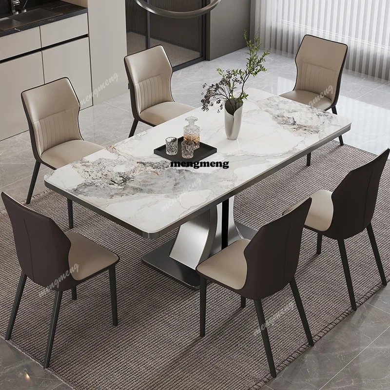 Home Modern Dining Table Luxury Metal Space Savers Dining Table Living Room Relaxing Mesa De Centro De Sala Kitchen Furniture