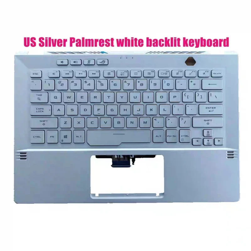 

new US SilverCShell Backlit keyboard applicable for Asus Magic14 GA401I GA401IV GA401IU