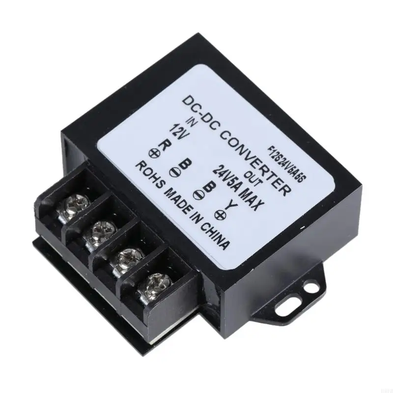 H9EB 12v to 24v Converter 5A 120W Step Up Converter Voltages Reducer Waterproof Converter for Truck Vehicle Accessories