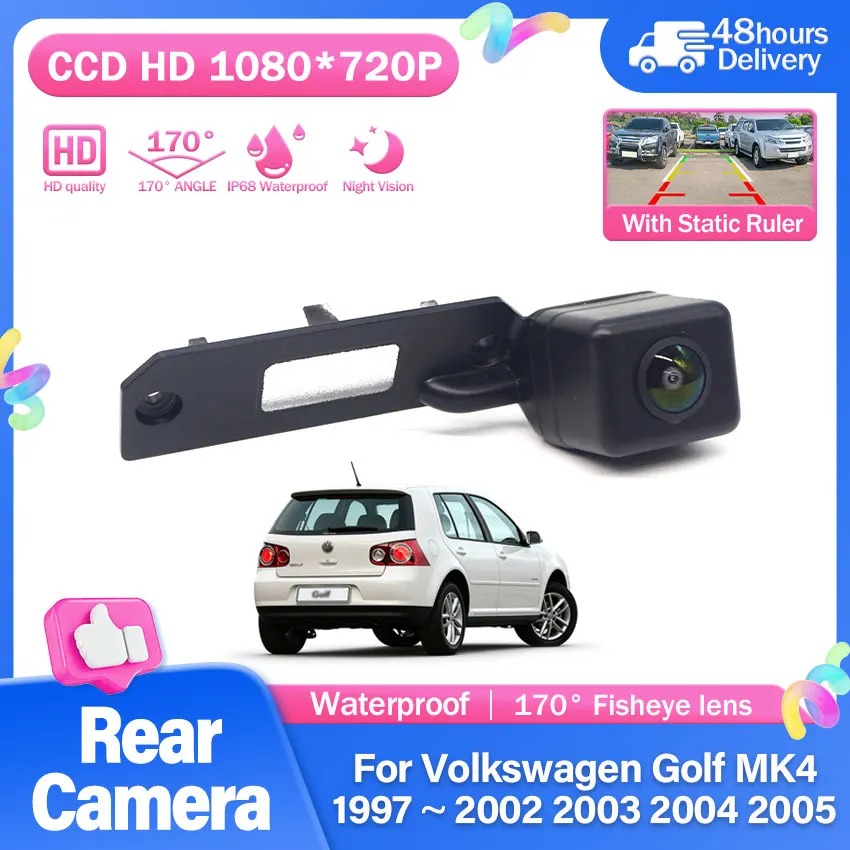HD CCD Fisheye Rear View Camera For Volkswagen Golf MK4 1997 1998 1999 2000 2001 2002 2003 2004 2005 Car Reverse Monitor