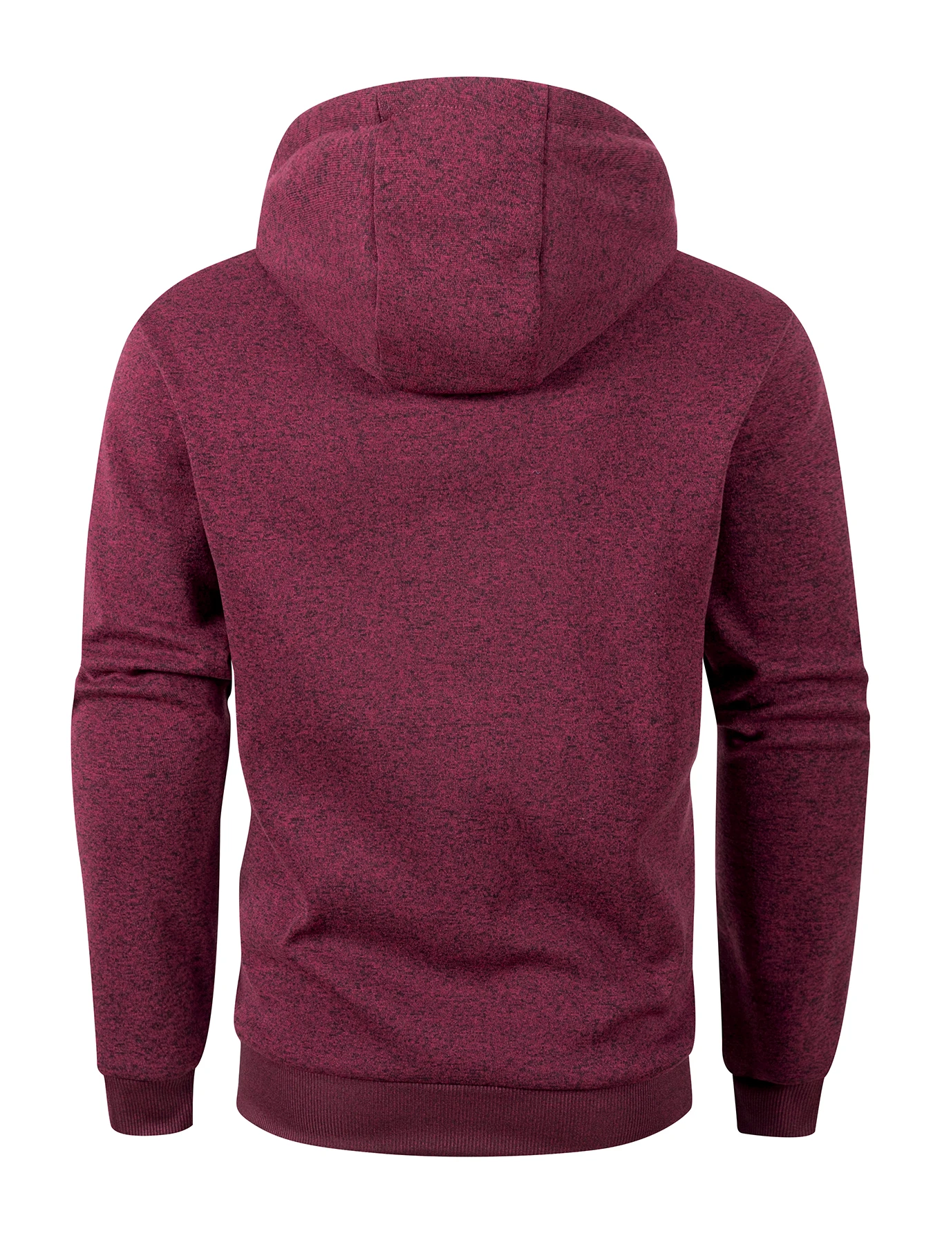 Men Full‑Zip Hooded Sweatshirt Multi Zipper Pockets Drawstring Hoodie Long Sleeve Ribbed Trim Casual Sports Outerwear