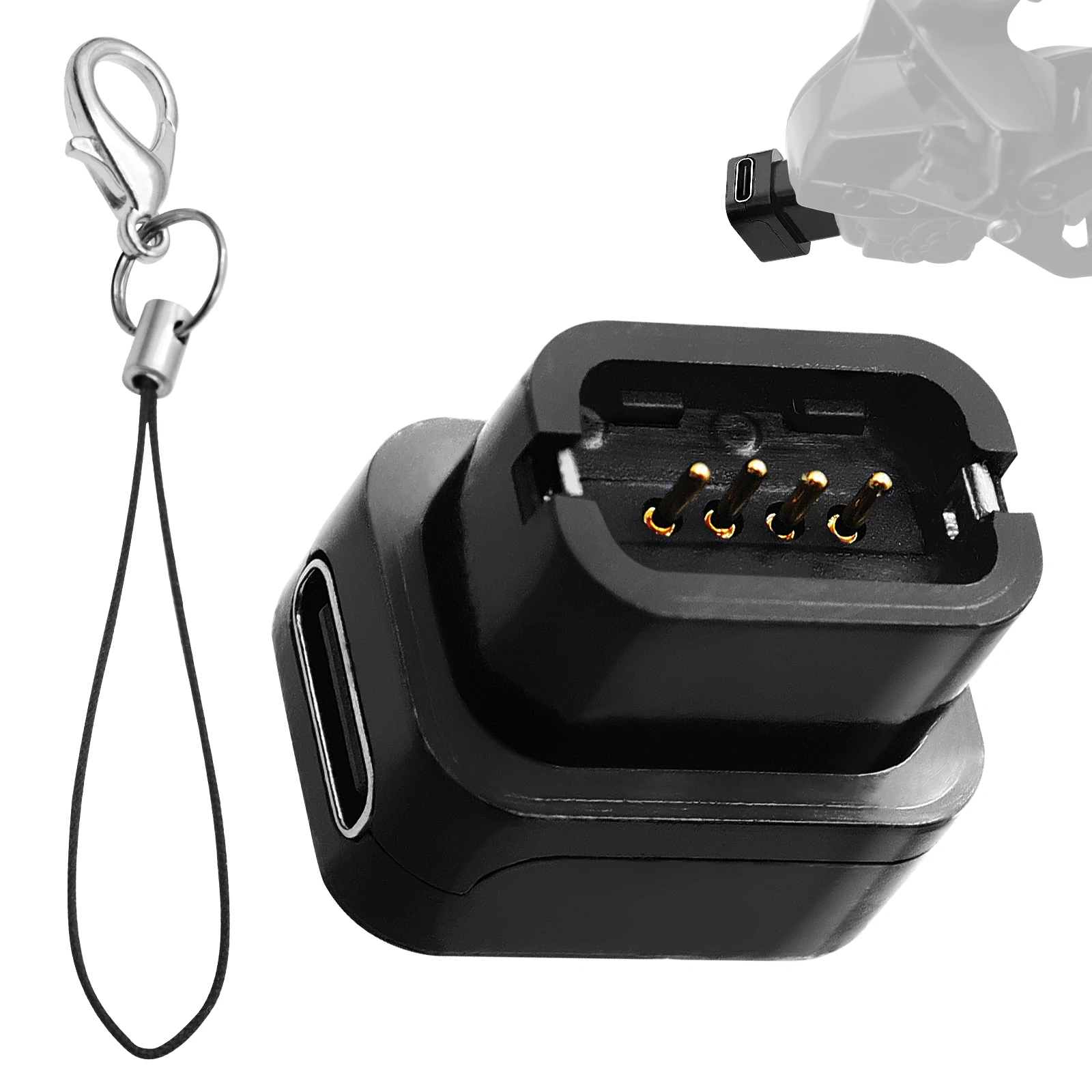 For SHIMANO EW-EC300 12-Speed Di2 Electric Bicycle R9270 9250 8170 8150 7170 Type-C Adapter Battery Charger Head With Lanyard