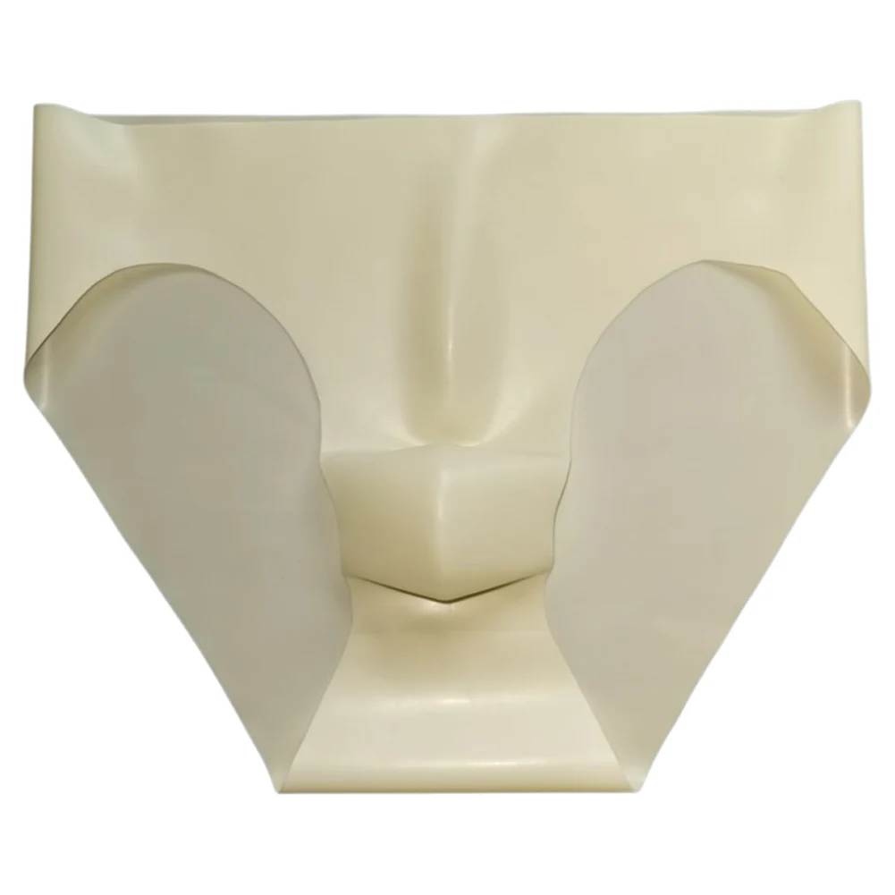 

1 шт., прозрачное мужское сексуальное латексное пенопластовое мягкое нижнее белье, бесшовные трусы-мешочки, мужское экзотическое нижнее белье, шорты