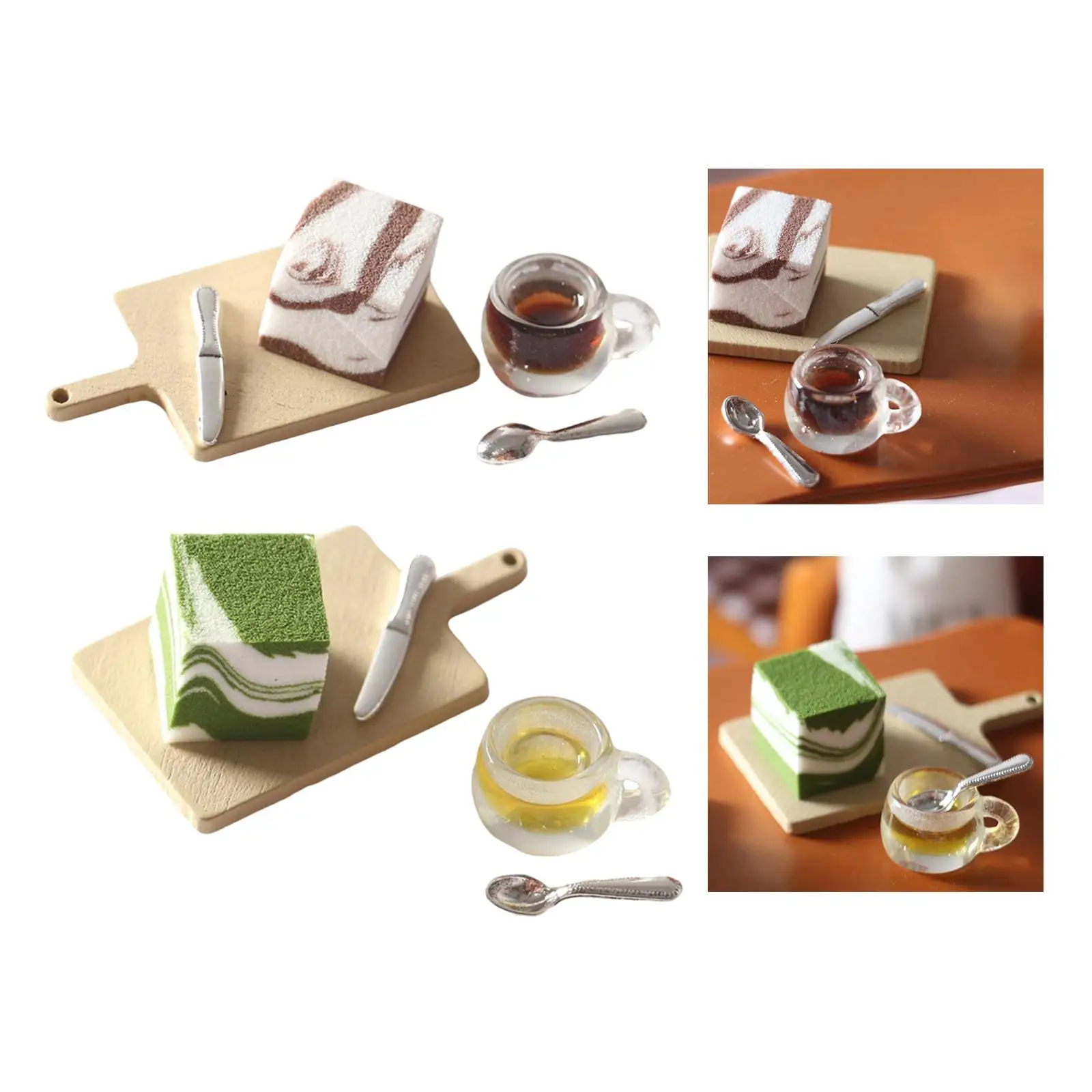 Simulação casa de bonecas bolo em miniatura pastelaria brinquedos mousse bolo para cozinha