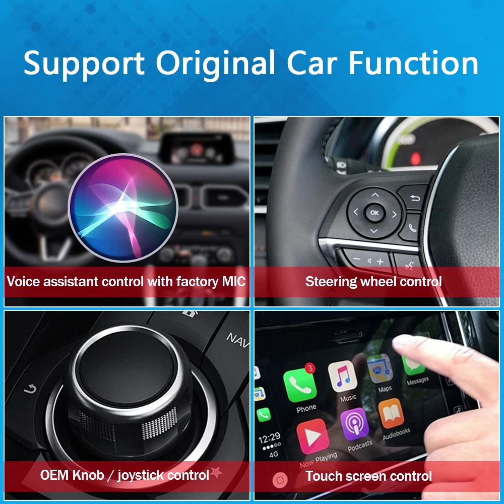 Wireless Carplay Mini Box Dongle Wireless Android auto Adapter For Toyota Mazda Honda Hyundai Kia VW Audi Benz Ford Opel Chery