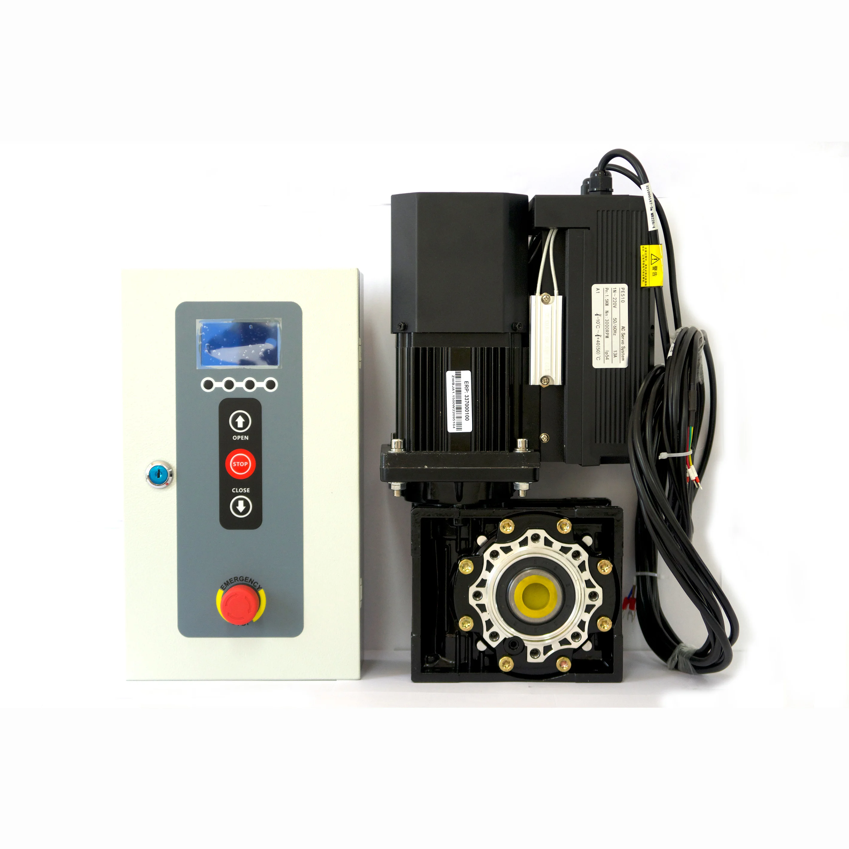 Opener Single Phase Automatic Doors Servo Motor 1.5kw For Rolling Shutter Door High Speed Control Box