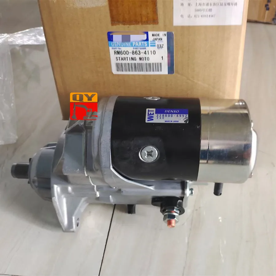 

Excavator PC220-7 PC200-7 PC200-6 Starting Motor S6D102E-1Diesel Engine 600-863-4110 Start Motor