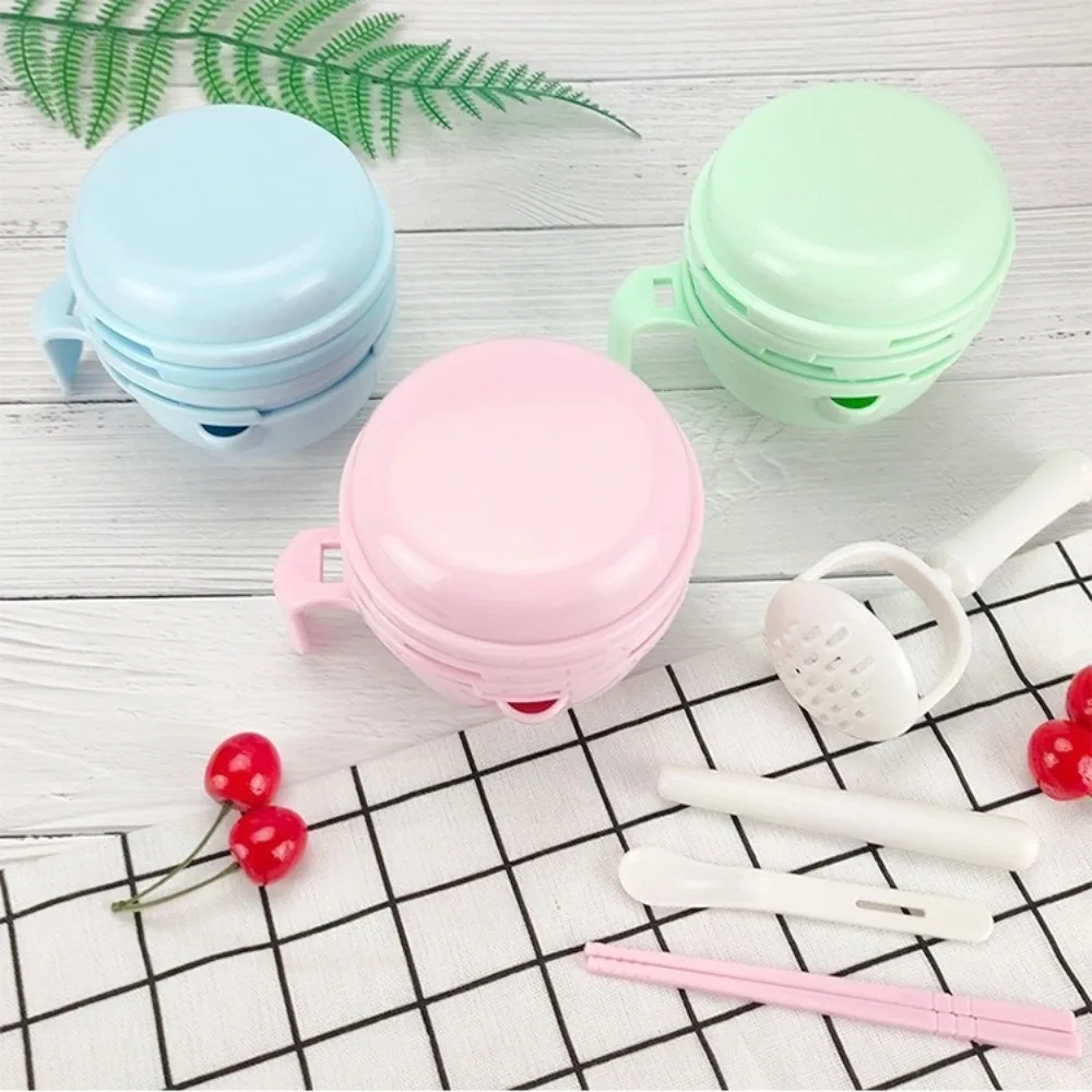 Solid color Baby Food Grinding Bowl Handmade Multifunctional Fruit Puree Grater Easy to Use Manual Operation Vegetables Grinder