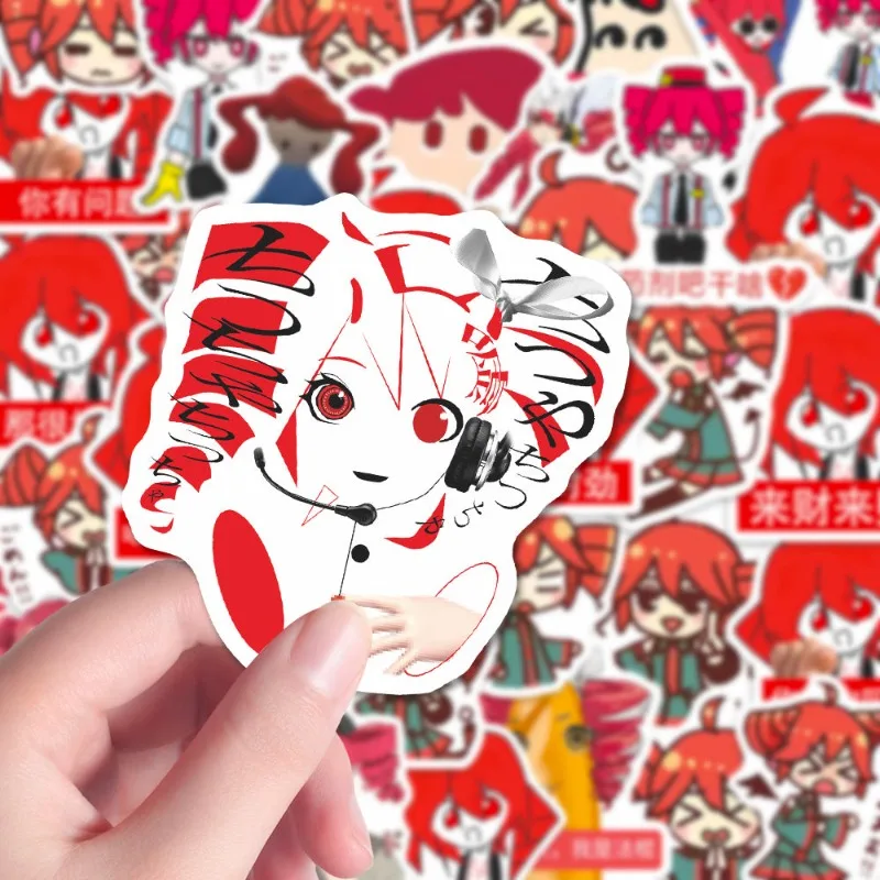 Kasane Teto Anime naklejki Kawaii dzieci artykuły papiernicze wiadomość dla studentów kolekcja przyjaciel Kawaii prezent wodoodporny Diy etui na telefon