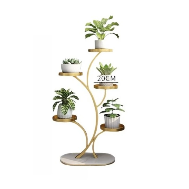 

High-end flower stand Floor-to-ceiling balcony rack Succulent flower stand Universal wheel Multi-layer