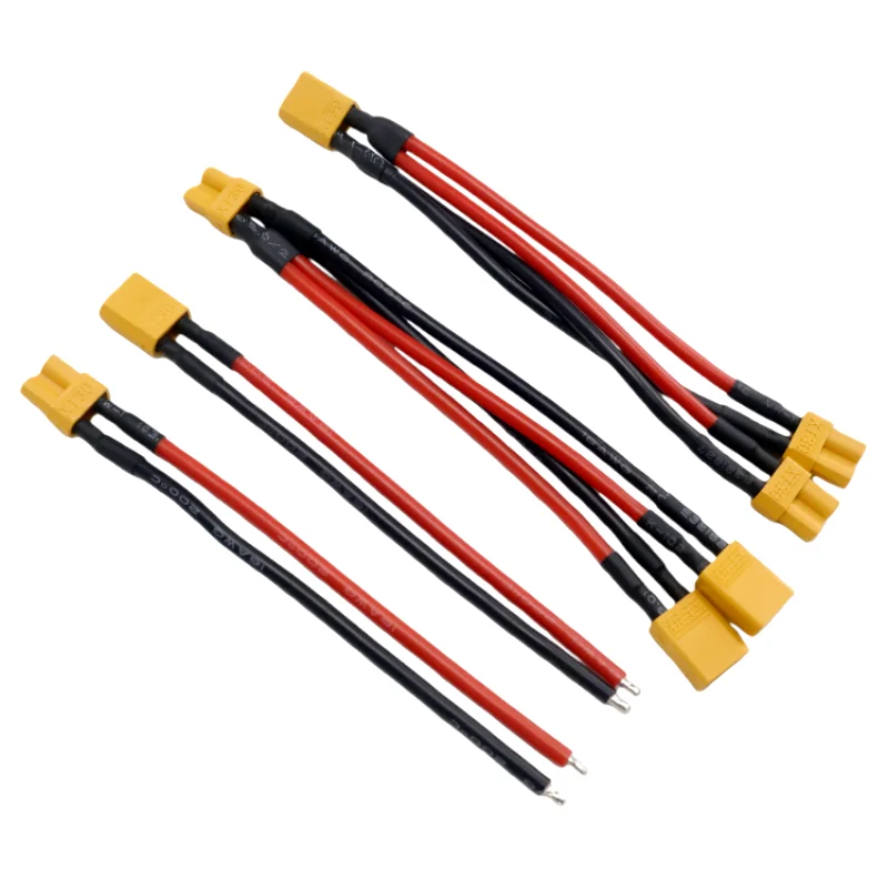 XT30 Harness Parallel Battery Connector Cable Dual Extension Y Splitter Silicone Wire For Rc DIY Quadcopte Fixed Wing Model