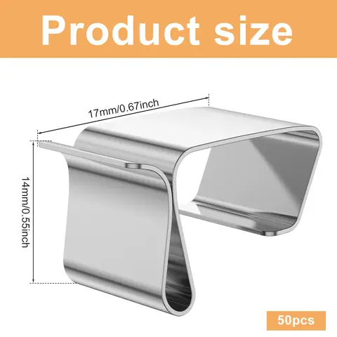 50/100 पीस हॉलिडे लाइट्स रूफ हुक्स गटर क्लिप्स क्रिसमस लाइट्स गटर स्टेनलेस स्टील हुक्स आउटडोर स्ट्रिंग लाइट लटकाने के लिए 10 best sales गटर हुक - №2