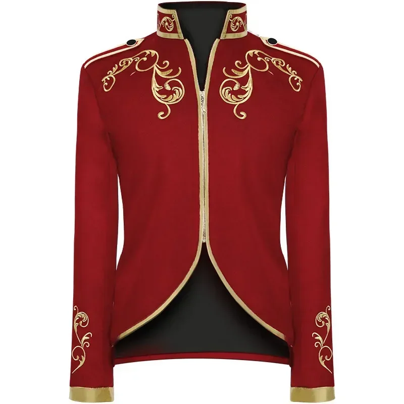 

Medieval Gold Embroidered Men's Coat European And American Style