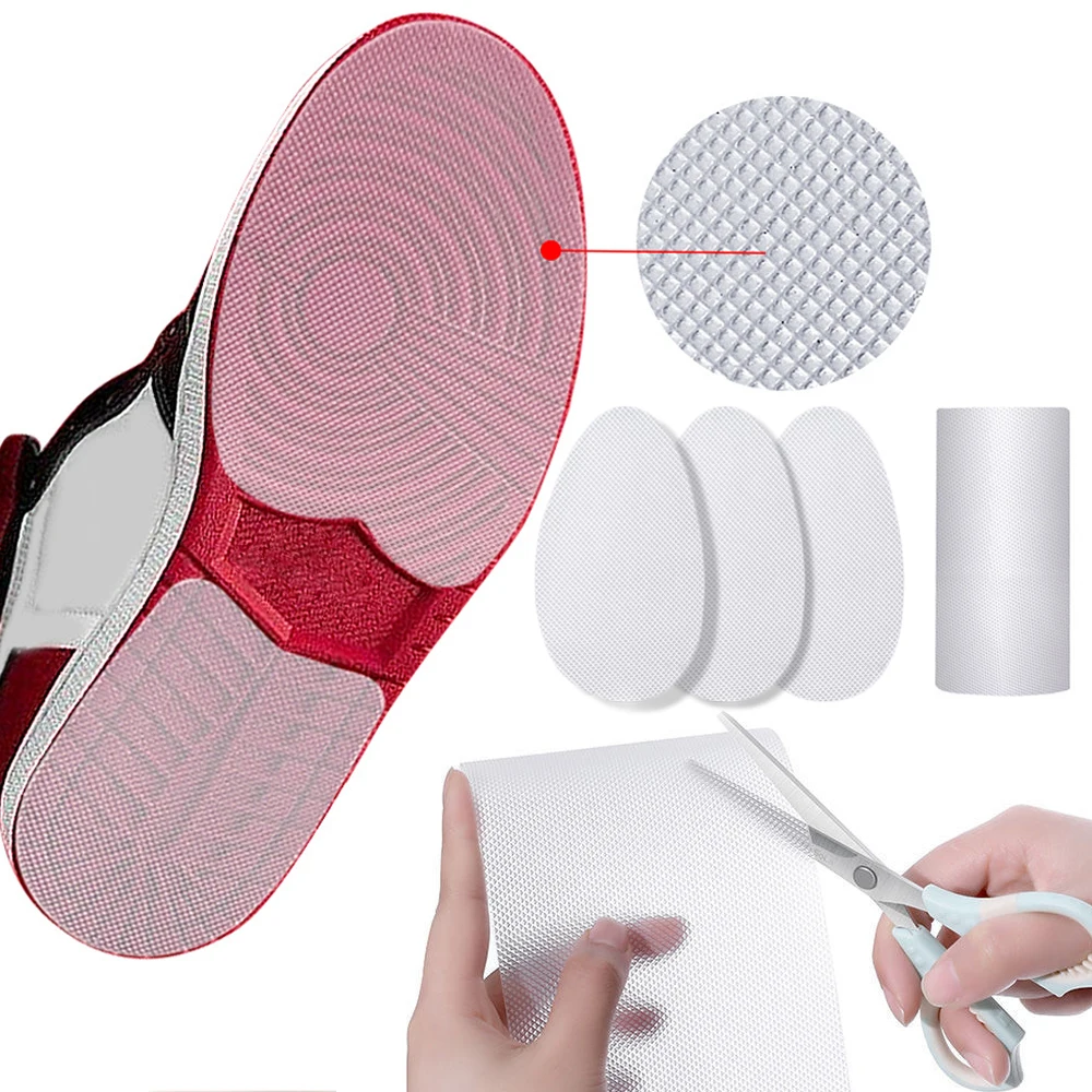 Rubber Shoes Soles Replacement Wear-Resistant Non-Slip Out Sole Protector Self-Adhesive Tailorable Shoe Grip Ant-Slip Sticker