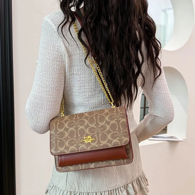 

Fashionable High-End Elegant Diaper Bag For Women Luxury Leather Crossbody Handbag Large Capacity Unique Retro Tote Bag