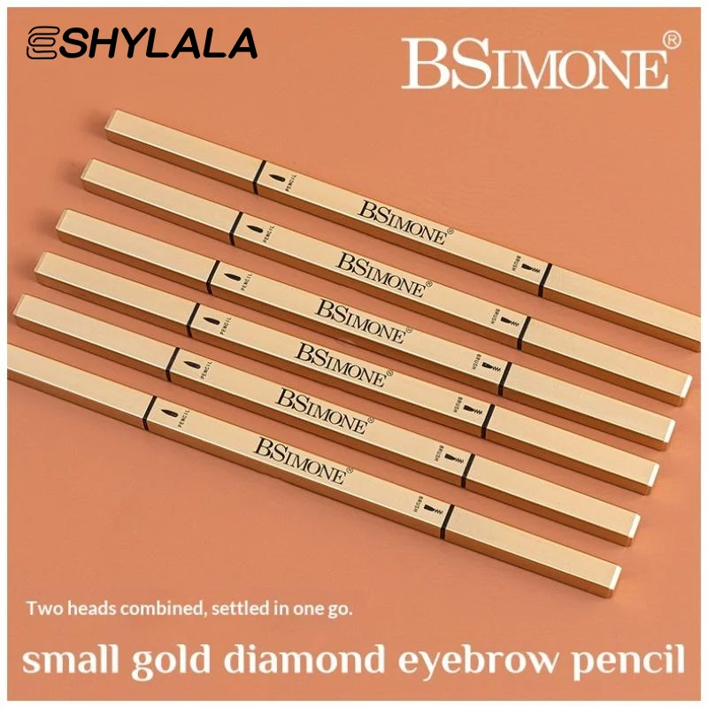 BSIMONE waterdicht wenkbrauwpotlood, wenkbrauwpotlood voor beginners, fijn tweekoppig wenkbrauwpotlood, duurzaam en langdurig