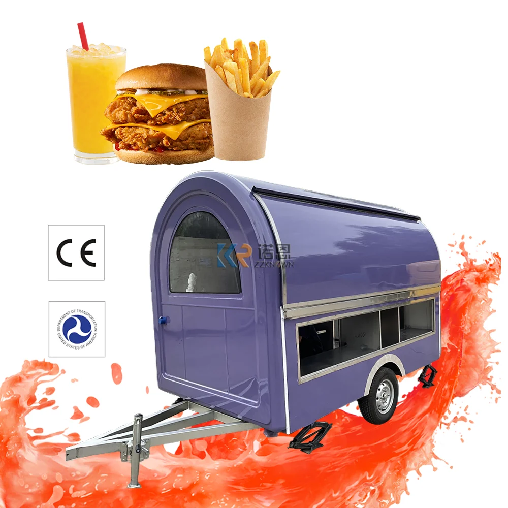 

Mobile Coffee Shop Snack Hot Dog Cart Custom Fully Kitchen Equipments Ice Cream Humburger Kiosk Concession Food Truck Trailer