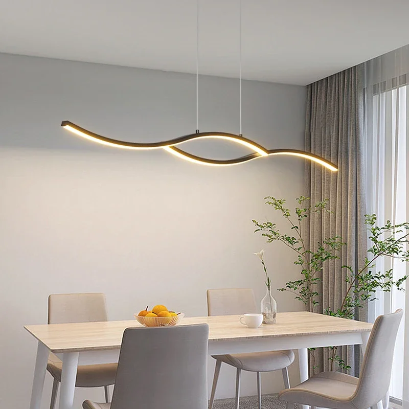 

Modern LED Pendant Light for Living Dining Room Kitchen Island Nordic Adjustable Chandelier Lighting Fixture Luster Hanging Lamp