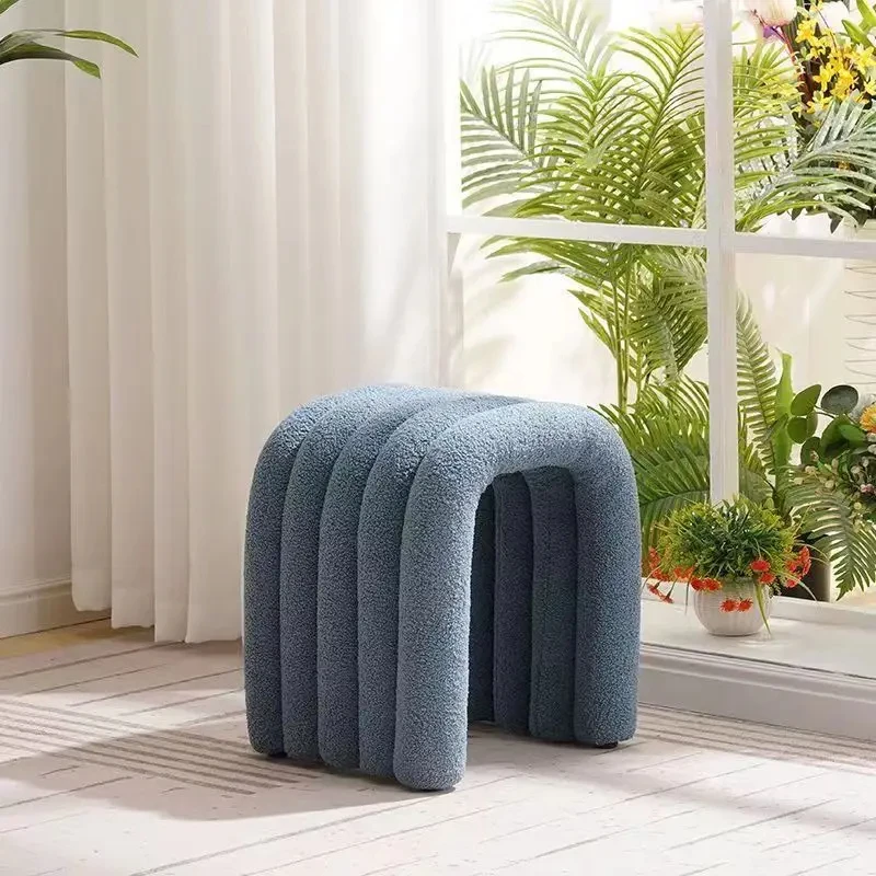 Ottoman Furniture Dressers Stool Dressing Stool Living Room Stools Bench Shoe Stool Footrest Pouf Salon Shooting Props Footrest