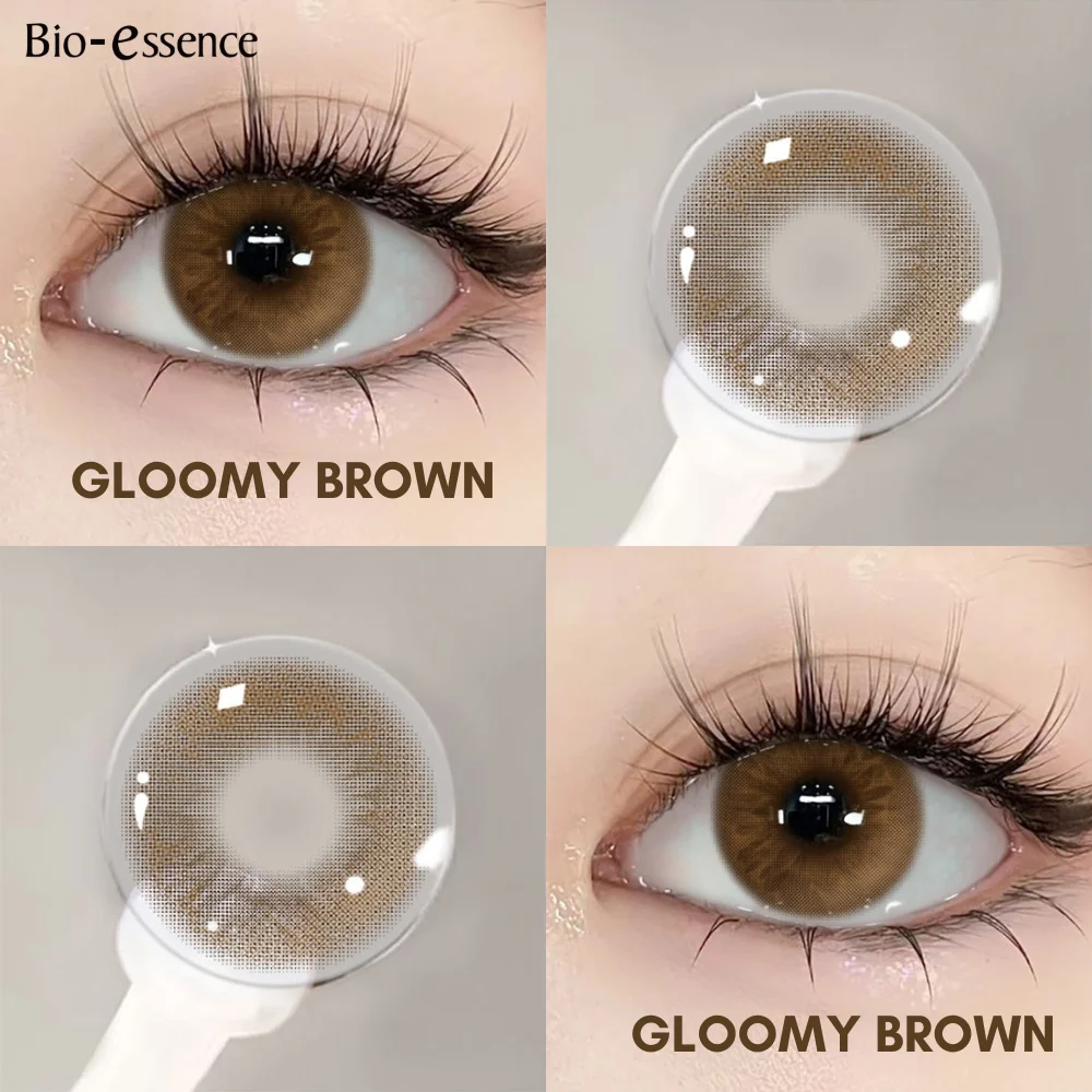 Bio-essence Natürliche Farbige Kontaktlinsen Braune Augenlinsen Graue Kontaktlinsen Blaue Linsen Farbige Pupillen Kosmetik Schönheit Jährlicher Gebrauch