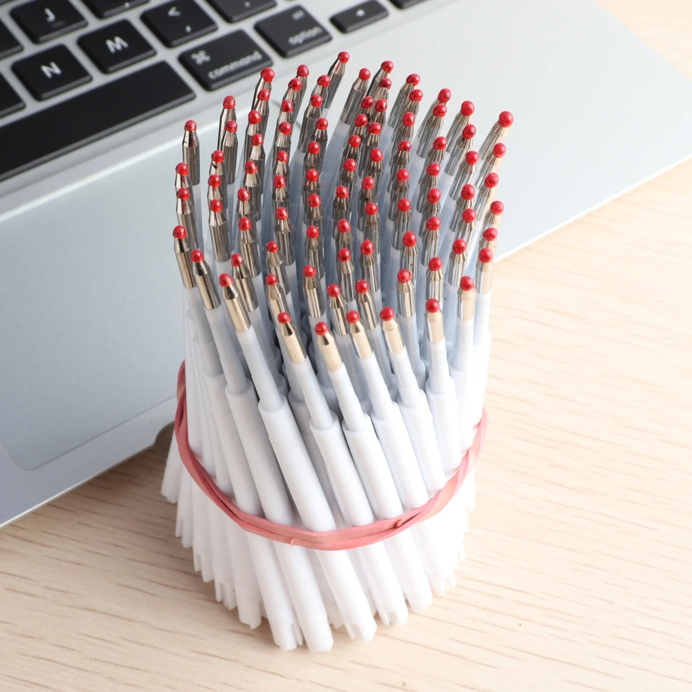 9.9 سنتيمتر طول عبوات أقلام حبر جاف 0.7 مللي متر حبر أسود أزرق مستلزمات الطلاب مكتب الأعمال G 2 عبوات الحبر الأزرق الأسود #6