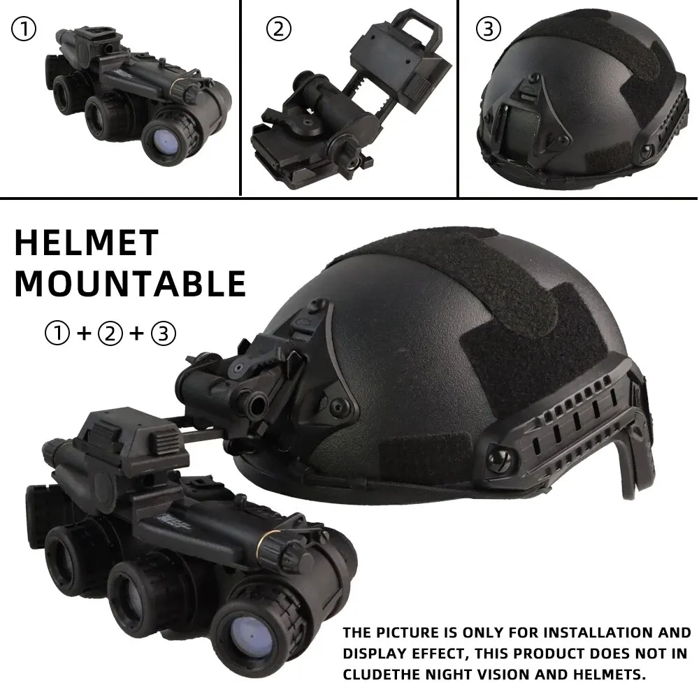 BOOIU L4G24 helm taktis NVG, braket dudukan untuk PVS15/18 GPNVG18 penglihatan malam, aksesori helm penahan braket