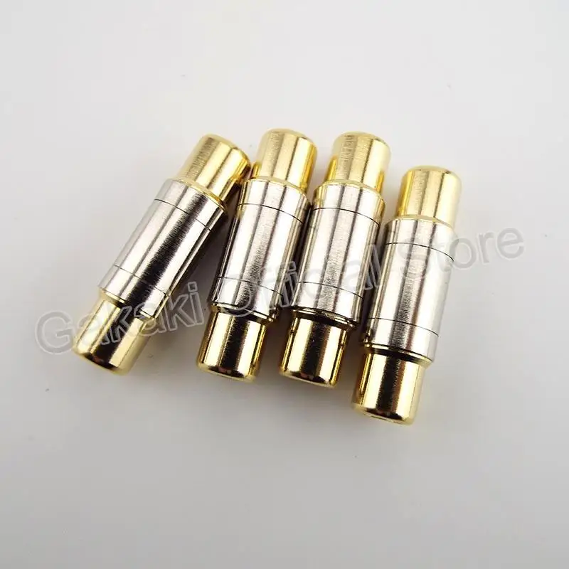 4pcs Dual RCA Connectors Female to Female Jack Socket Plug Straight Adapter Gold Plated Speaker Cable Extender