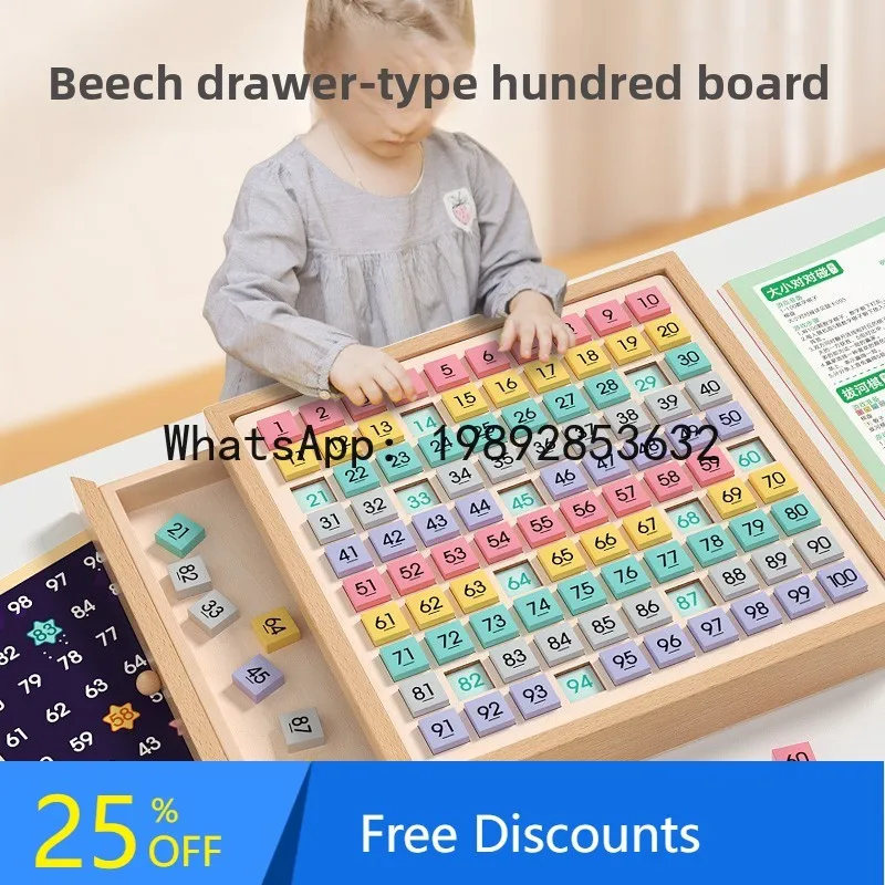 

Montessori Math Teaching Aids Number Enlightenment Learning Arithmetic Sense Tool Addition and Subtraction