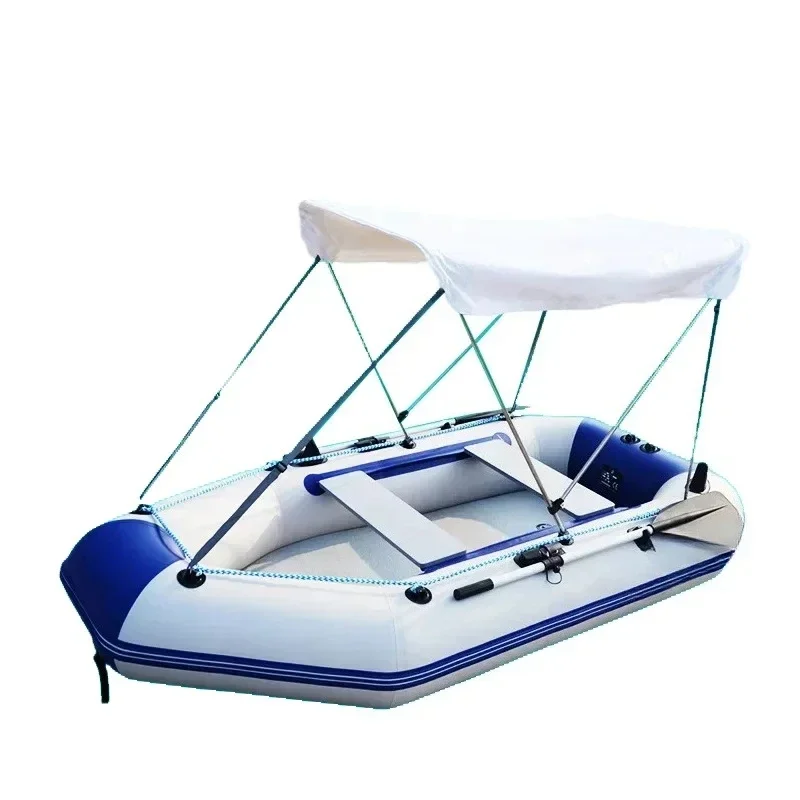 2.3-5 inflatable fishing boat 2-4 people thickened PVC fishing boat air deck floor dinghy adult kayak accessories