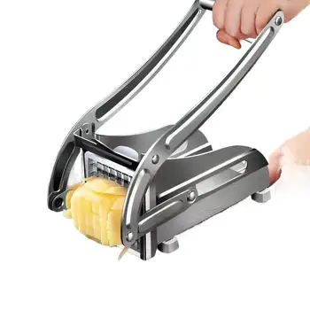 【HG】Stainless Steel Potato Cutter French Fry Chipper Vegetable Slicer Home Kitchen Tool For Carrot Cucumber 18