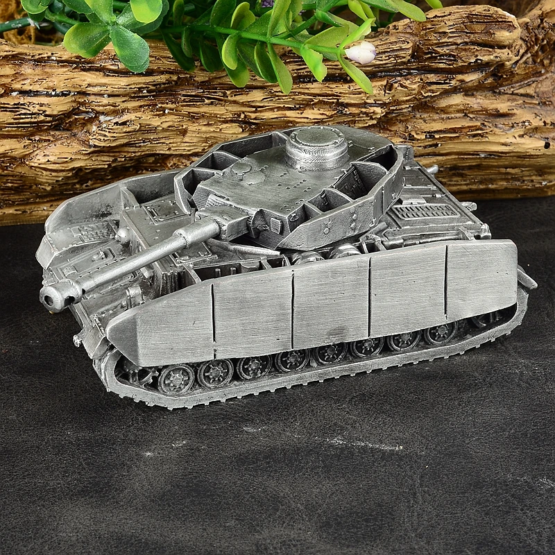 MuGong – Tank en métal, modèle de jouet, articles d'ameublement, Panzerkampfwagen IV, 1/72