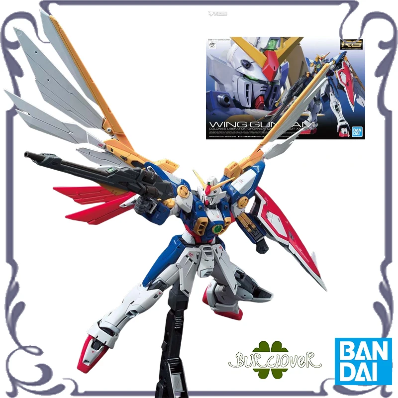 

BANDAI оригинальный GUNDAM RG 1/144 WING GUNDAM аниме фигурка в сборе модель игрушки Коллекционная модель подарки украшения на складе
