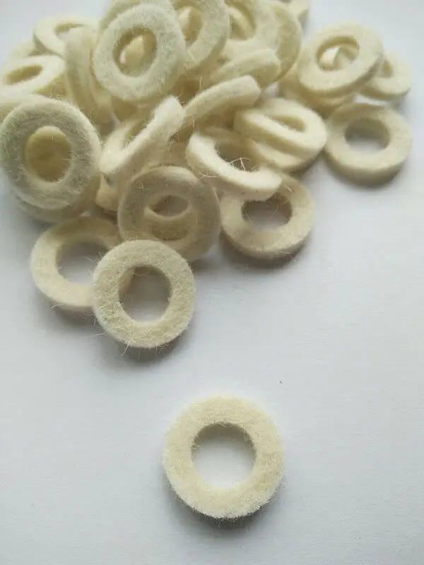 120pcs The trumpet accessories repair parts Wool felt washer