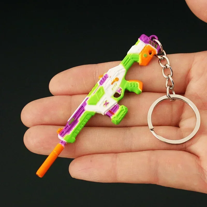 8cm Valorant Weapon Keychain BlastX Phantom Game Peripheral Variant Weapon Model Ornaments Collection Desktop Display Gift Toy