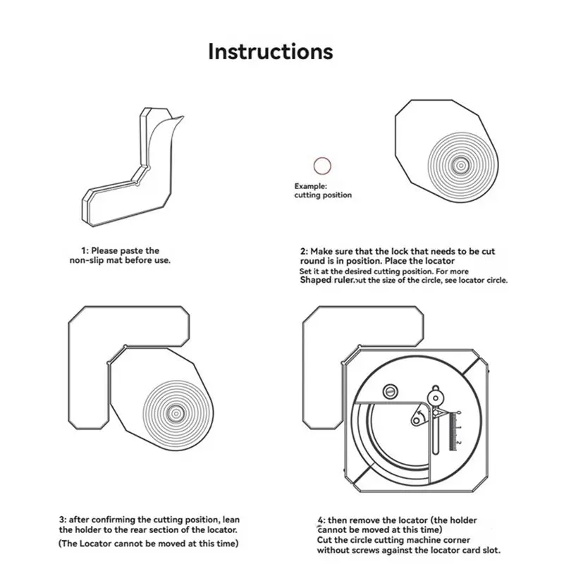BMBY-MT-C Stepless Adjustment Circular Cutter Locator Model Assembly Tool Cutting Dedicated Craft Tools Hobby Accessory Tool