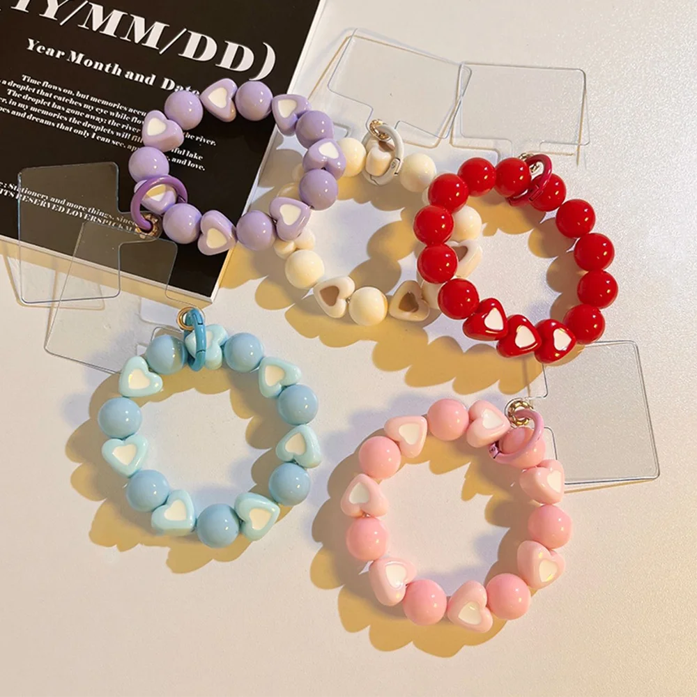 

Ремешок для мобильного телефона, новый INS, сладкий цвет допамина, зажим, браслет из бисера, ремешок ручной работы, сумка-цепочка, ключ, короткая цепочка, кулон