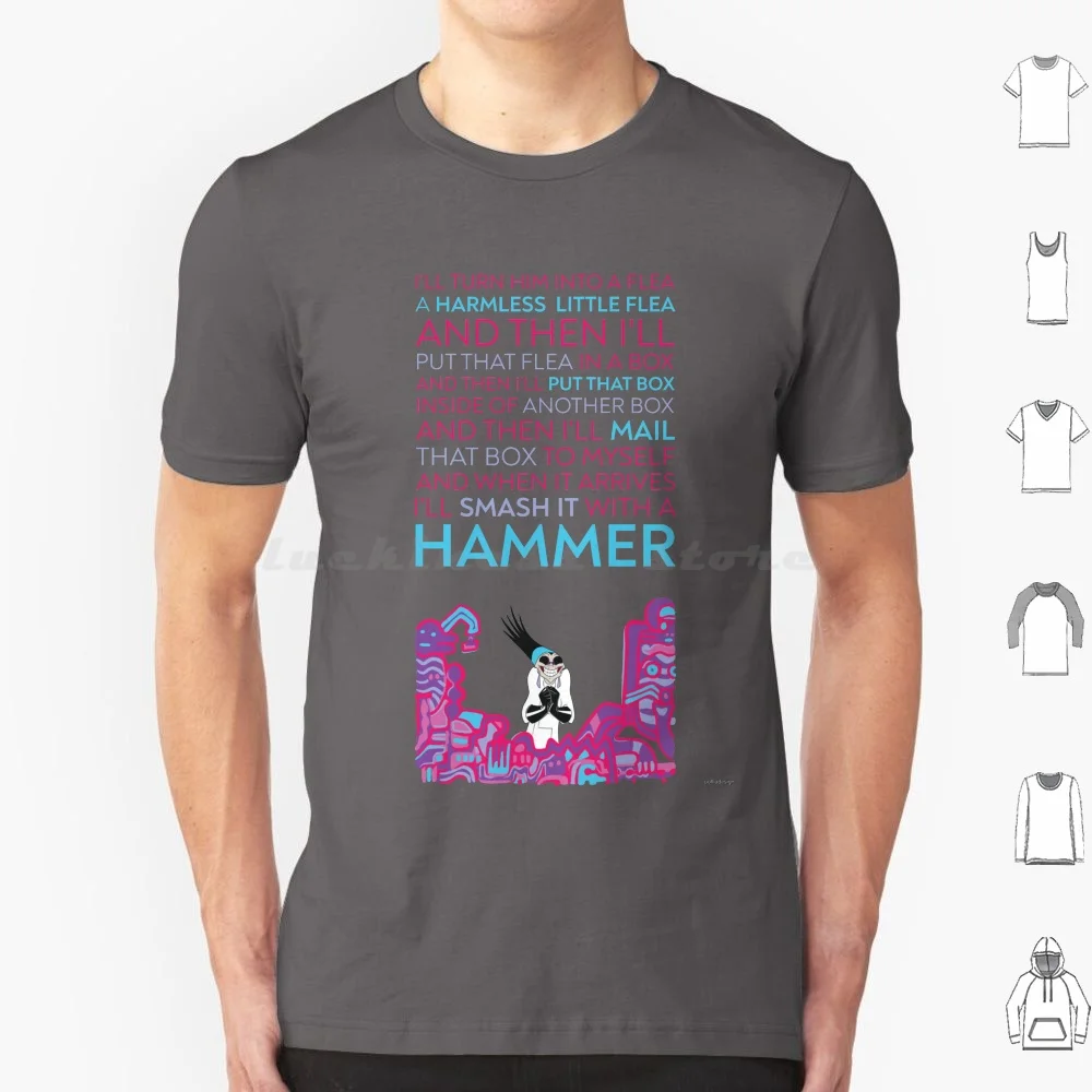 Legen Sie diesen Floh in eine Schachtel T-Shirt Baumwolle Männer Frauen DIY drucken Yzma Kaiser lustige Post, die Box für mich böse schimpfen böse geheime Labor