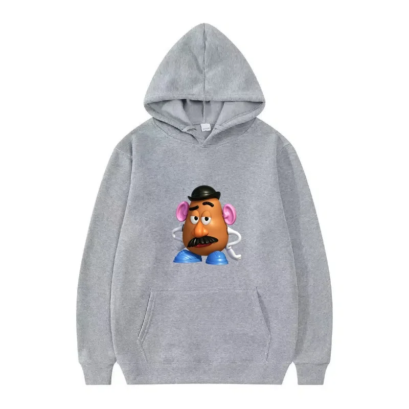 디즈니 토이 스토리 패턴 여성 패션 플리스 루즈 그레이 가을 상의 의류 풀오버 여성 저렴한 Y2k 후드티 남성 스웨트셔츠