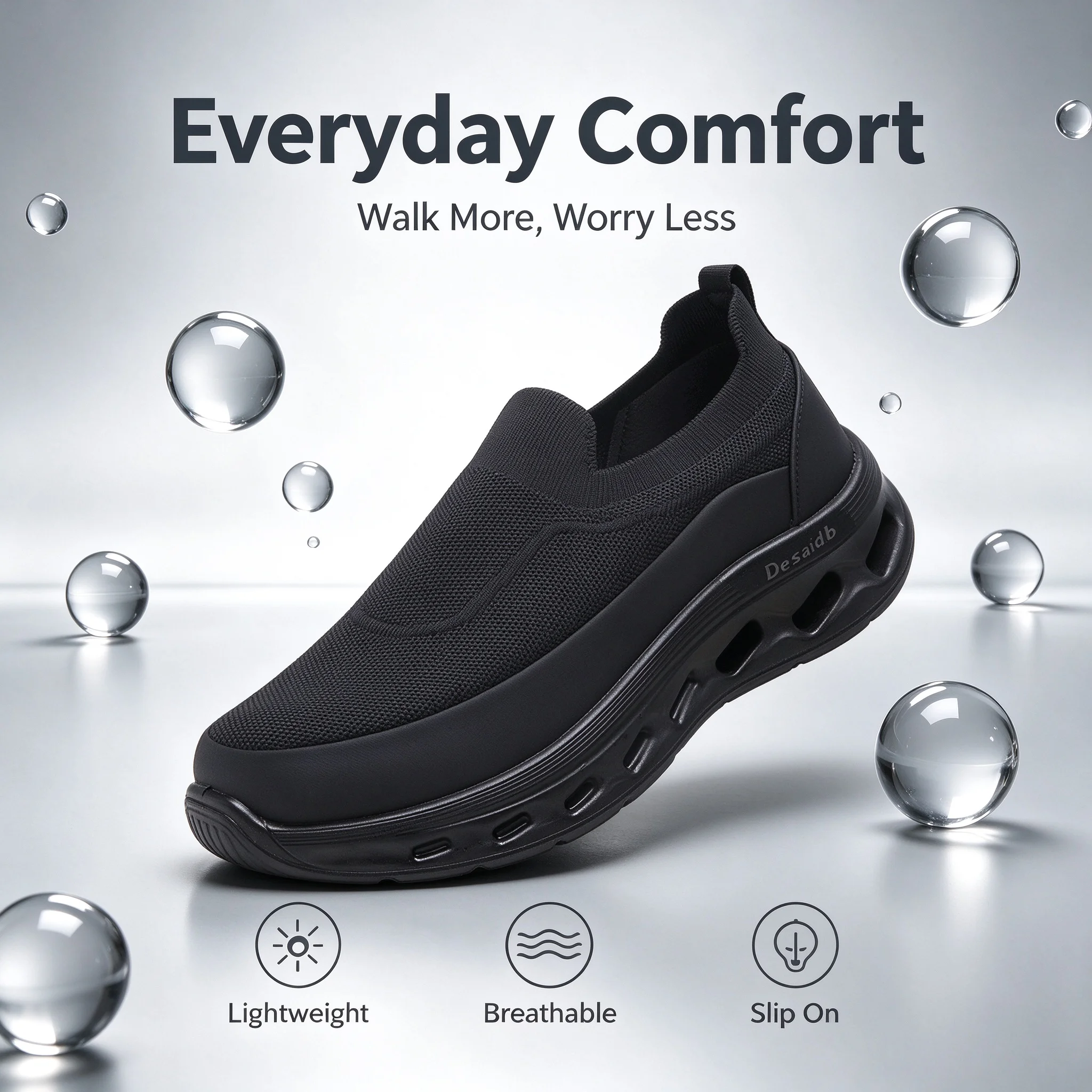 Breathable Mesh Athletic Shoes - Desai Men's Sneakers And Casual Shoes