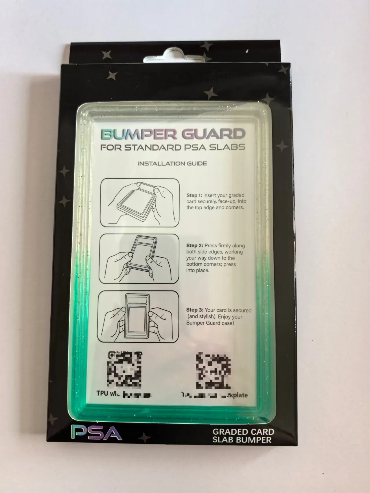 PSA35PT certified card holder with ultra-soft TPU enclosure seamless edge design breathable polycarbonate backing durable drop p