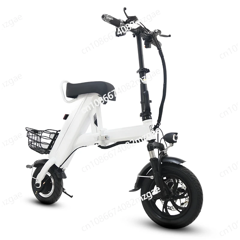 Adult Small Mini Electric Car, Women's Ultra-light Portable Foldable Scooter, Double Two-wheel Driving Battery Car