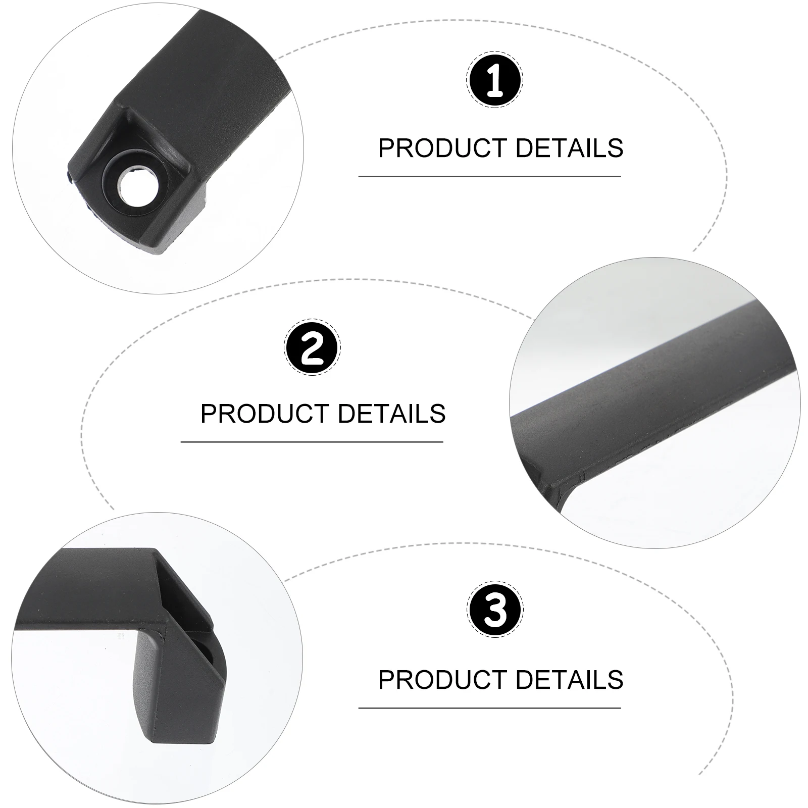 8Pcs Square Handles Durable Nylon Door Cabinet Pulls Ergonomic Design Versatile Home Wardrobe Knobs Chassis Handles