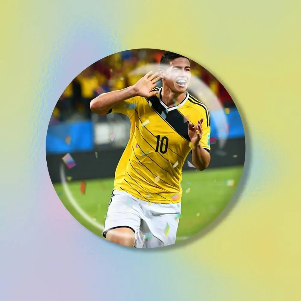 Football J-James Rodriguez  Brooch Metal Badge Brooch, Fashion Decorative Pins for Hat Bag Clothing Decoration Gift