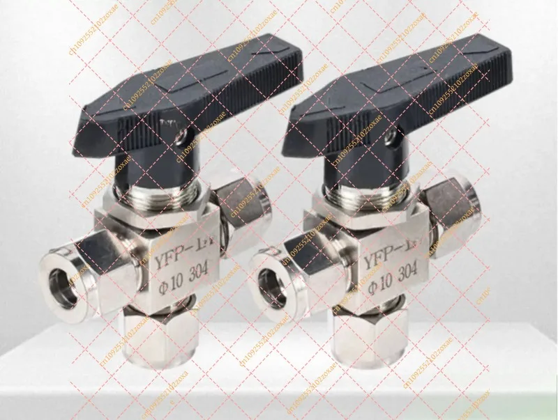 LF YFP-1A Acid Resistant 304 316 SS 3 Way Ball Valve 6-18mm 1/8-1/2